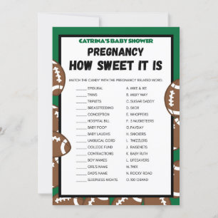 Football Baby Shower Game, Soccer - Editable Name, Invitation