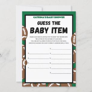 Football Baby Shower Game, Soccer - Editable Name, Invitation