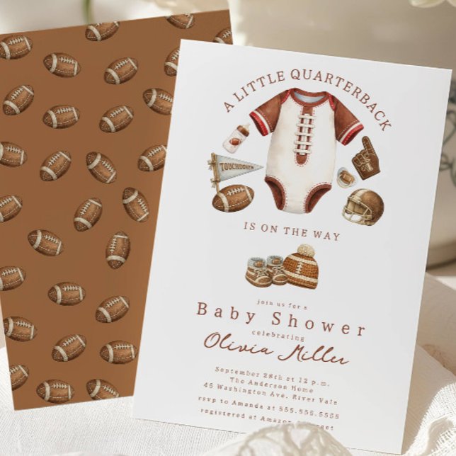 Football Baby Shower Invitation (Creator Uploaded)