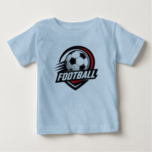Football Baby T-Shirt  Cute Little Soccer Star Tee