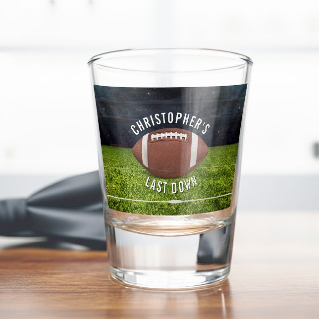 Football Bachelor Party Last Down Shot Glass (Creator Uploaded)