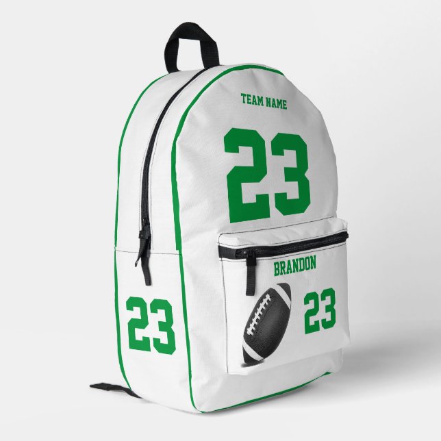 Football ball backpack high school Gw (Back Corner Left)