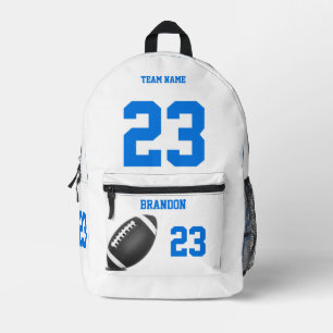 Football ball backpack high school personalized w