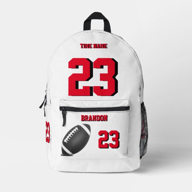 Football ball backpack high school Wrb (Front)