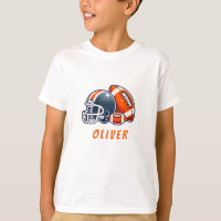 Football Ball Helmet Cartoon Birthday Boy