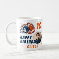 Football Ball Helmet Cartoon Photo Birthday