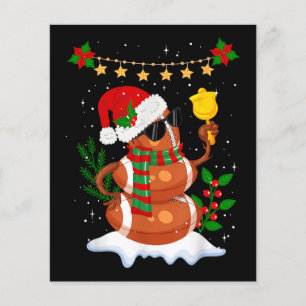 Football ball Snowman Santa Hat Merry Christmas