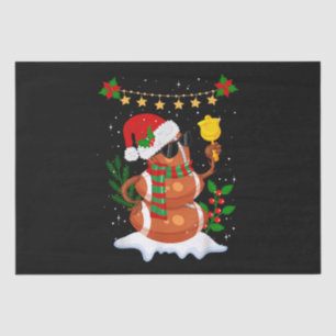 Football ball Snowman Santa Hat Merry Christmas Tissue Paper