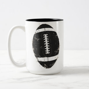 Football ball Two-Tone coffee mug