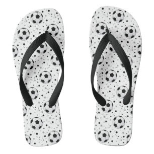Football balls pattern jandals