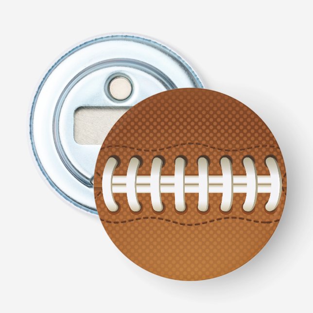 Football Balls Sports Bottle Opener (Front)