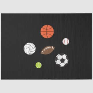 Football Basketball Baseball Sports Fan Tissue Paper