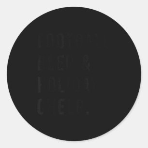 Football Beer And Holiday Cheer Thanksgiving Chris Classic Round Sticker