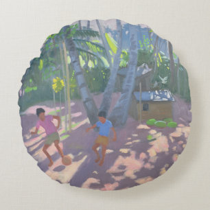 Football Bentota Sri Lanka 1998 Round Cushion