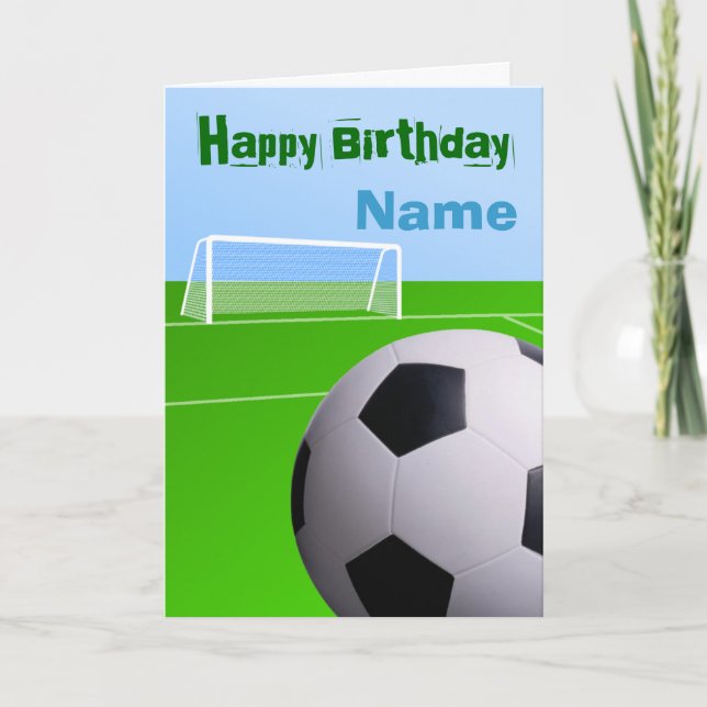 Football Birthday Card (Front)