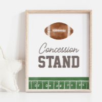 Football Birthday Concession Stand Sign