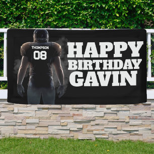 Football Birthday Custom Indoor Outdoor Vinyl Banner