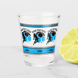 Football Birthday Gift, Football Women Girl Player Shot Glass