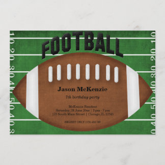 Football Birthday Invitation