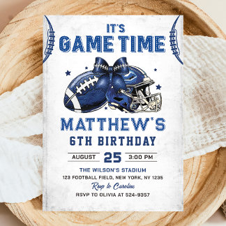 Football Birthday Invitation