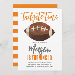 Football Birthday Invite