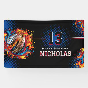 Football Birthday Party Banner