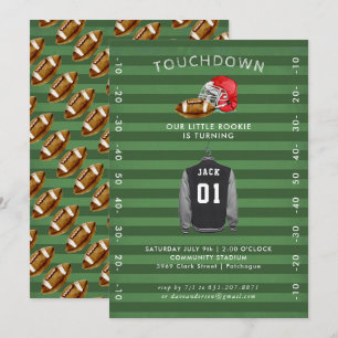 Football Birthday Party Invitation