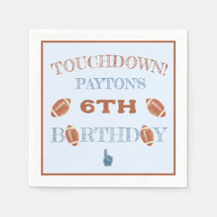 Football BIrthday Party Napkin