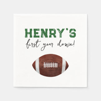 Football Birthday Party Napkin
