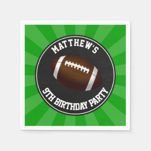 Football Birthday Party Napkin