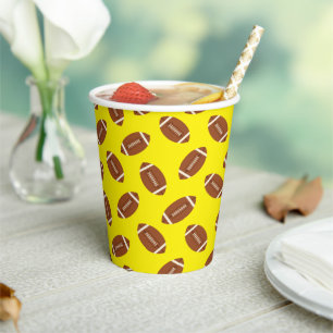Football Birthday Party Paper Cups