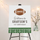 Football Birthday Party Welcome Sign