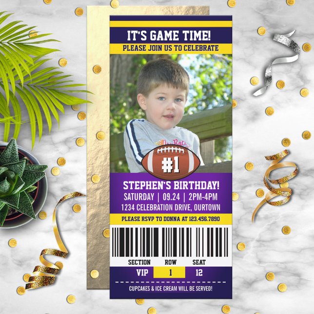 Football Birthday Photo Template (Creator Uploaded)