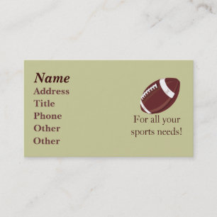 Football Biz Card