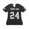 Football Black & Silver Jersey Ornament