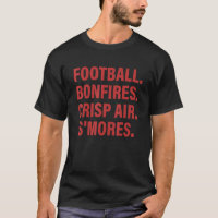 Football Bonfires Crisp Air S'mores Apparel