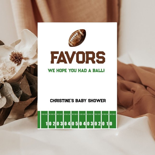 Football Boy Baby shower food Favours Sign (Creator Uploaded)