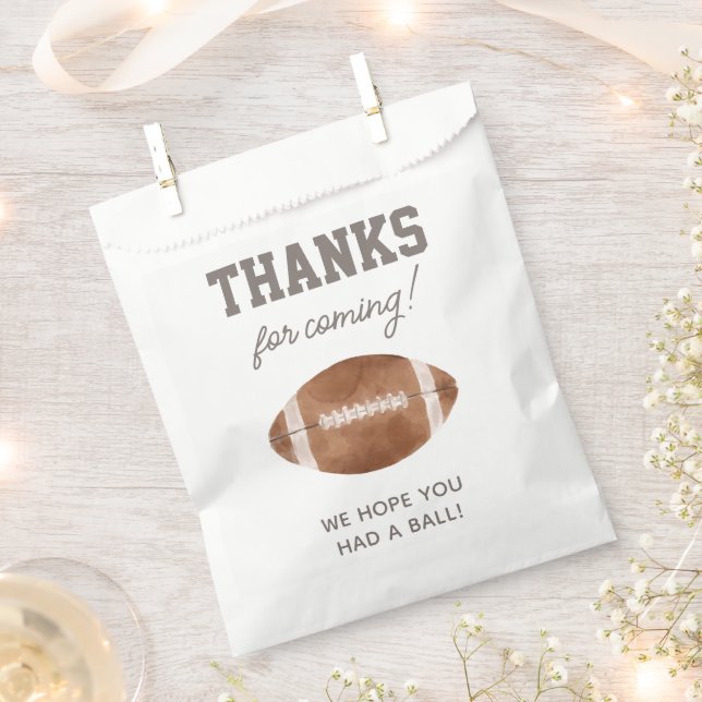 Football Boy Birthday Party Favour Bags (Clipped)