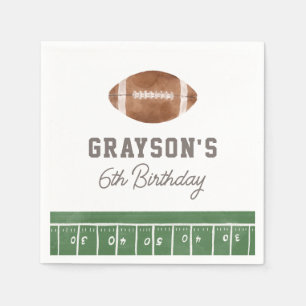 Football Boy Birthday Party Napkin