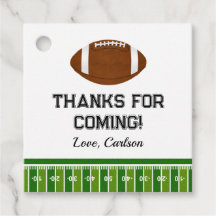 Football Boy Birthday Party Thank You