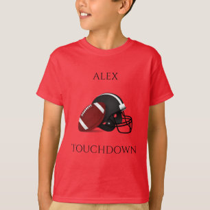 FOOTBALL boy's t-shirt, personalised name. T-Shirt