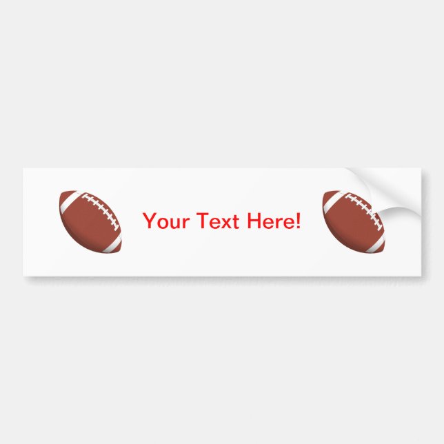 Football! Bumper Sticker (Front)