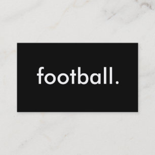 football. business card