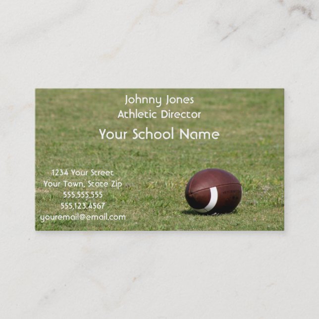 Football Business Cards (Front)