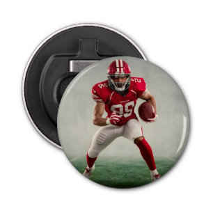 Football Button Bottle Opener
