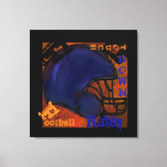 FOOTBALL CANVAS PRINT (Front)