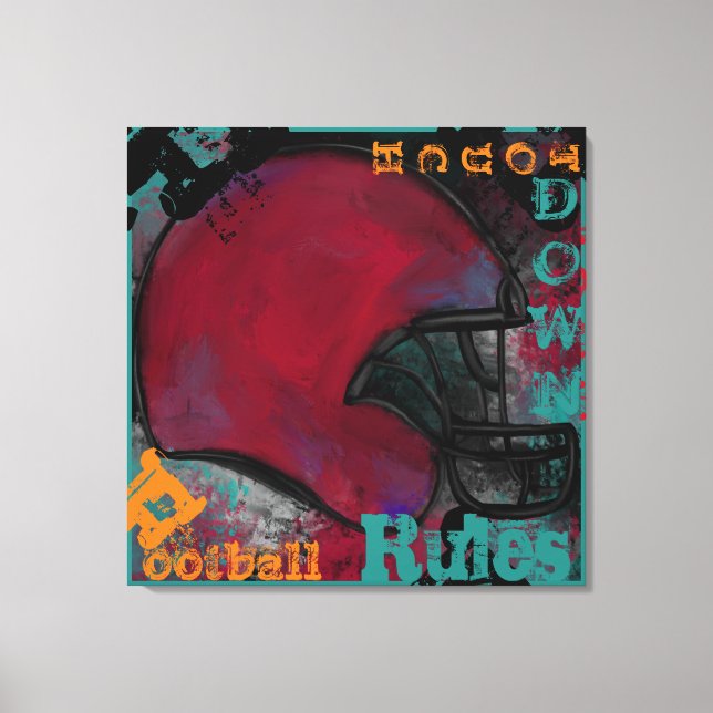 FOOTBALL CANVAS PRINT (Front)