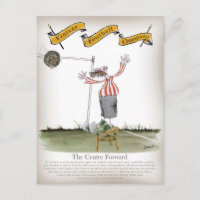 football centre forward red white stripes