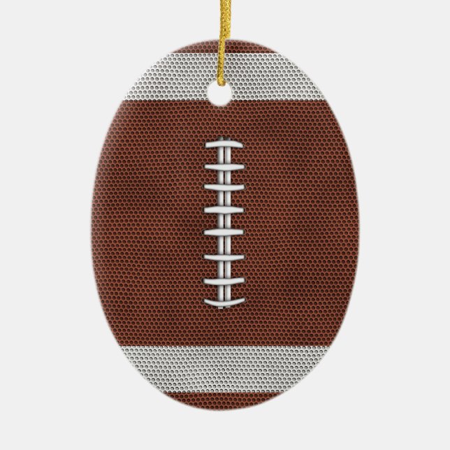 Football Ceramic Tree Decoration (Front)