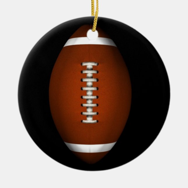 Football Ceramic Tree Decoration (Front)